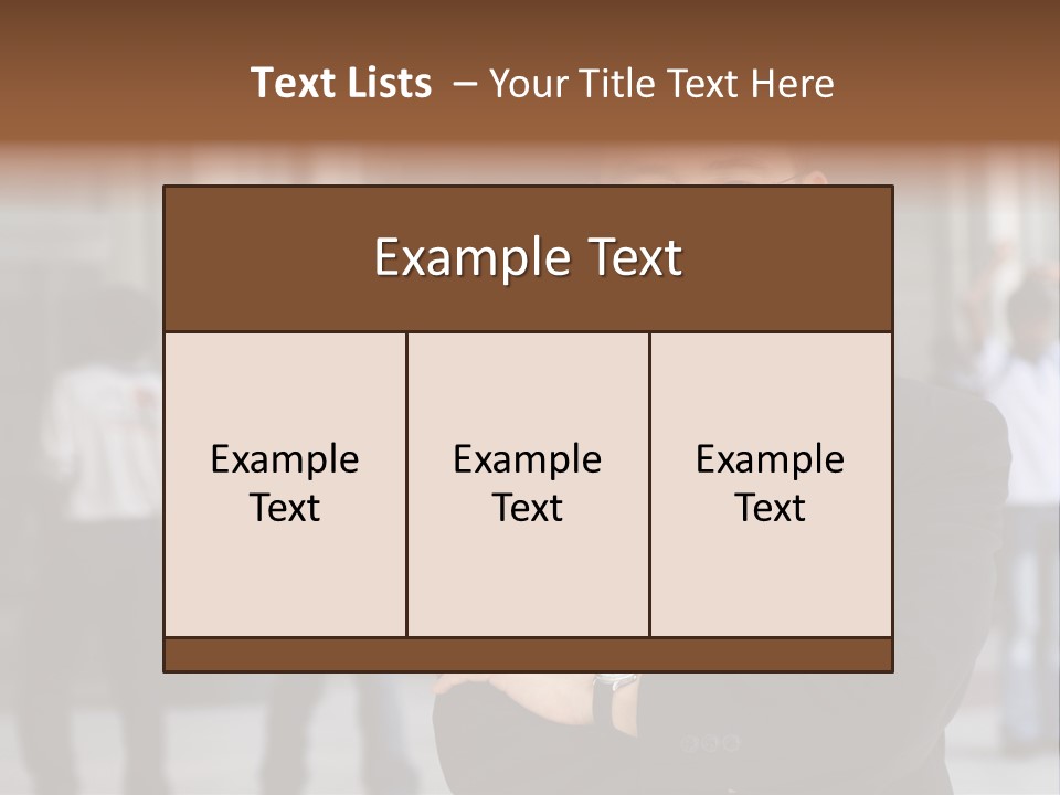Good Looking Asian Business Man Standing With Arms Folded. PowerPoint Template
