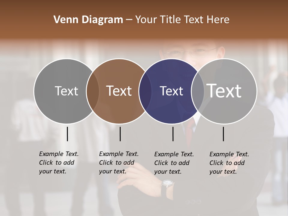 Good Looking Asian Business Man Standing With Arms Folded. PowerPoint Template