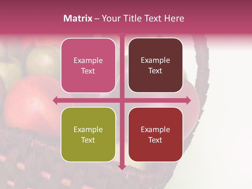 Fruits In Basket PowerPoint Template