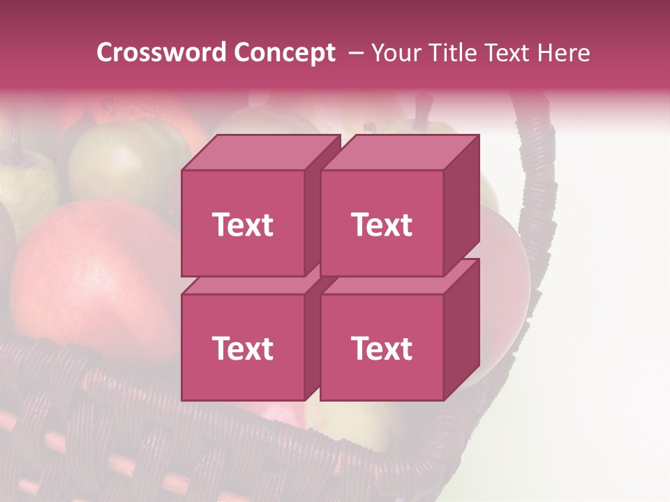 Fruits In Basket PowerPoint Template