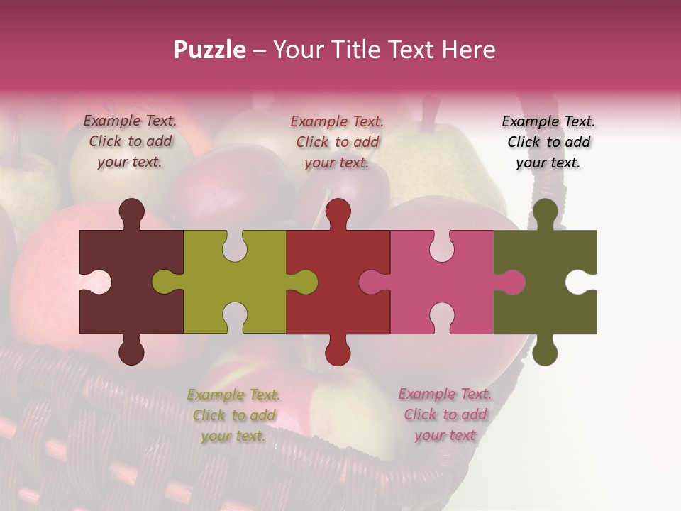 Fruits In Basket PowerPoint Template
