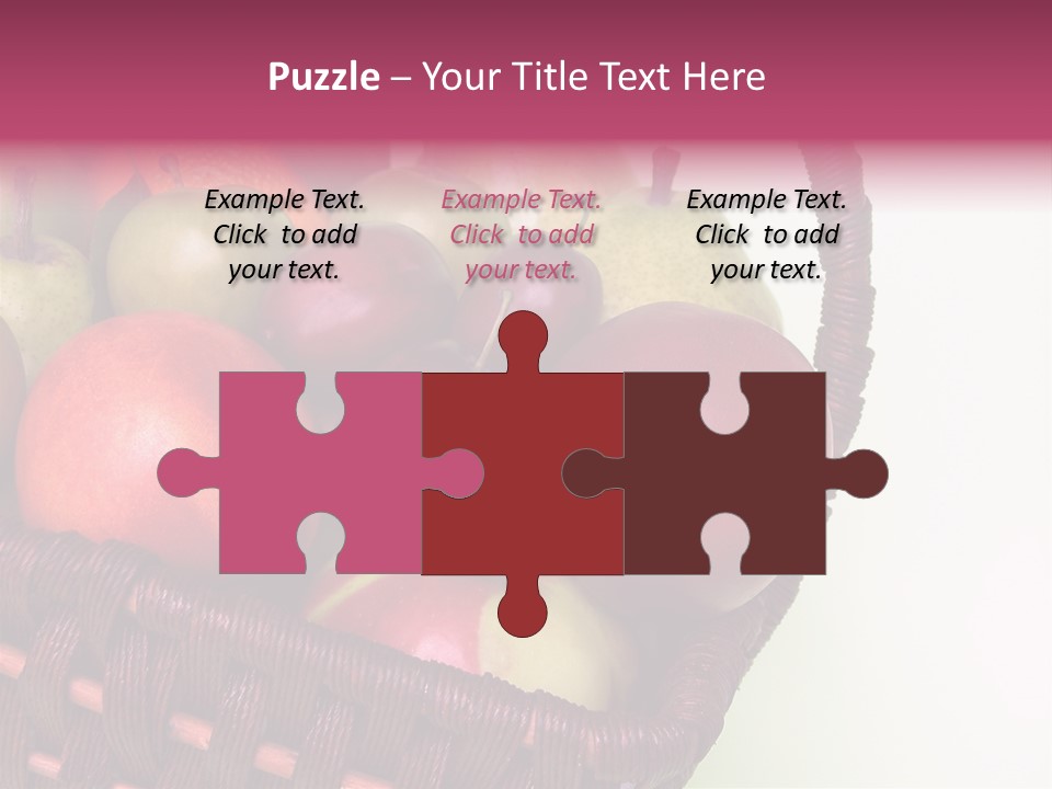 Fruits In Basket PowerPoint Template