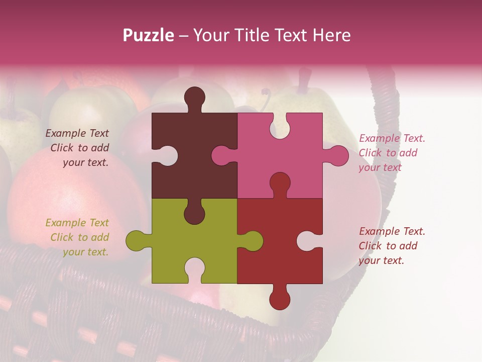 Fruits In Basket PowerPoint Template