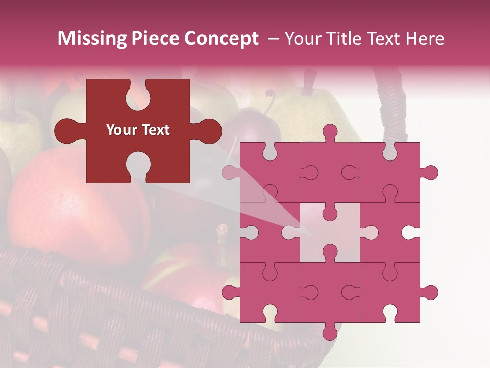 Fruits In Basket PowerPoint Template