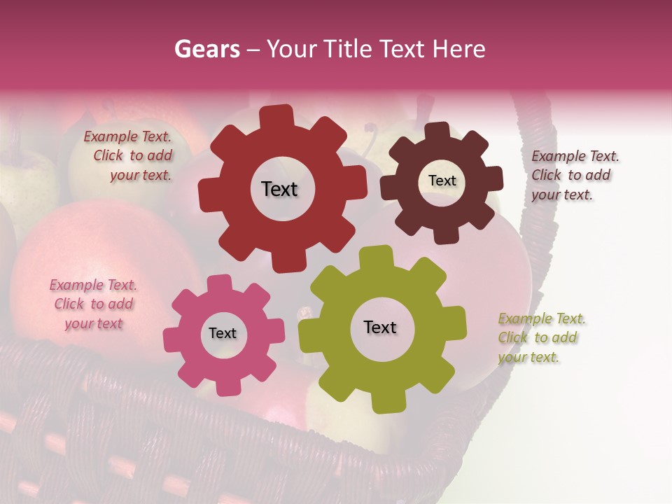 Fruits In Basket PowerPoint Template