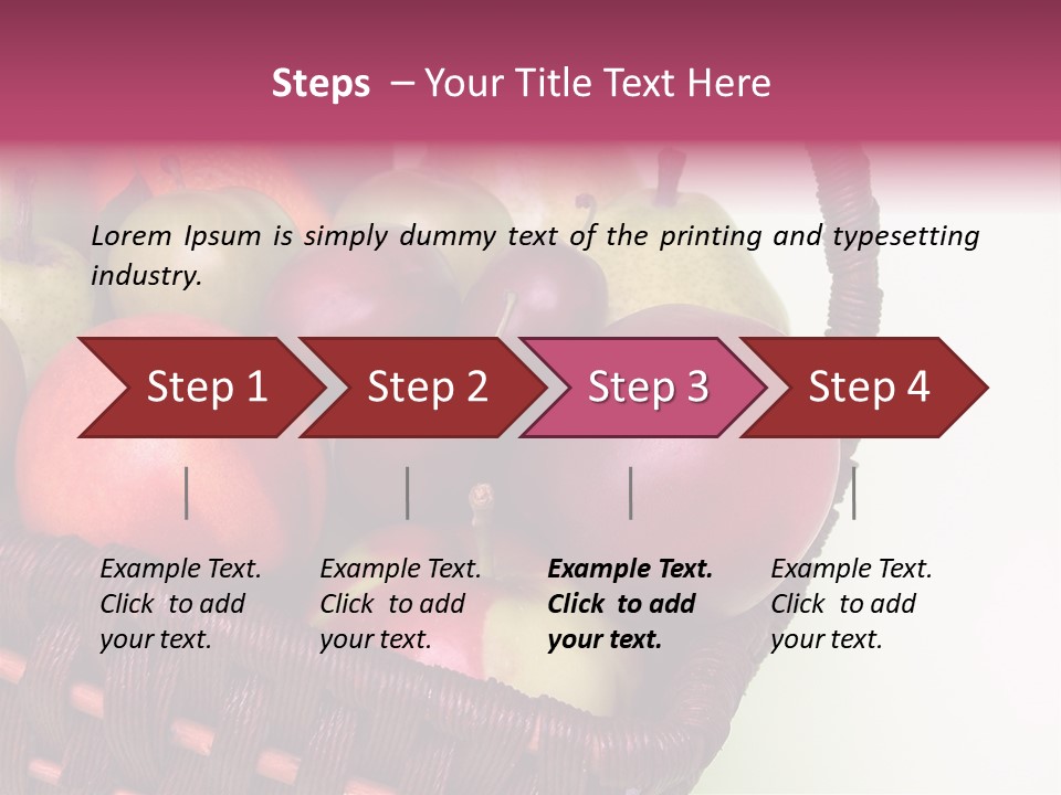 Fruits In Basket PowerPoint Template