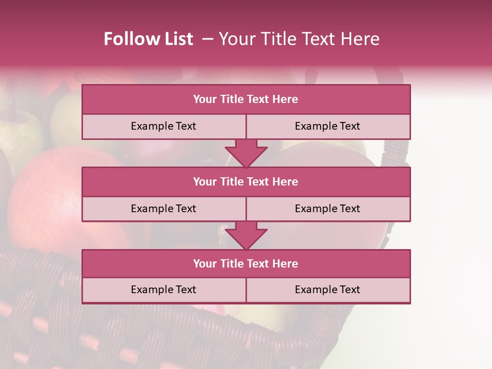Fruits In Basket PowerPoint Template