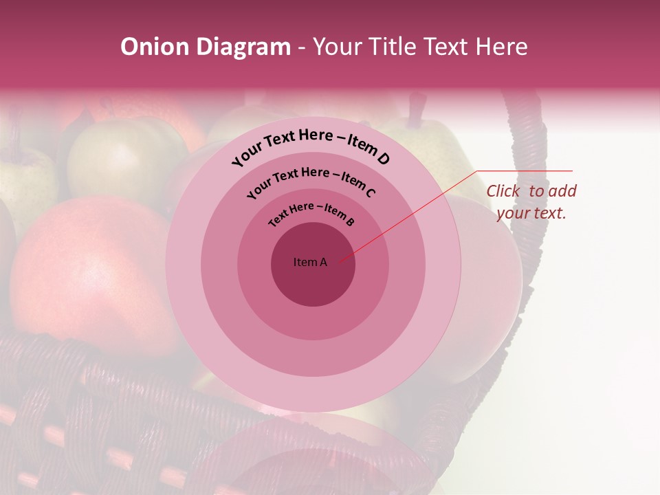 Fruits In Basket PowerPoint Template