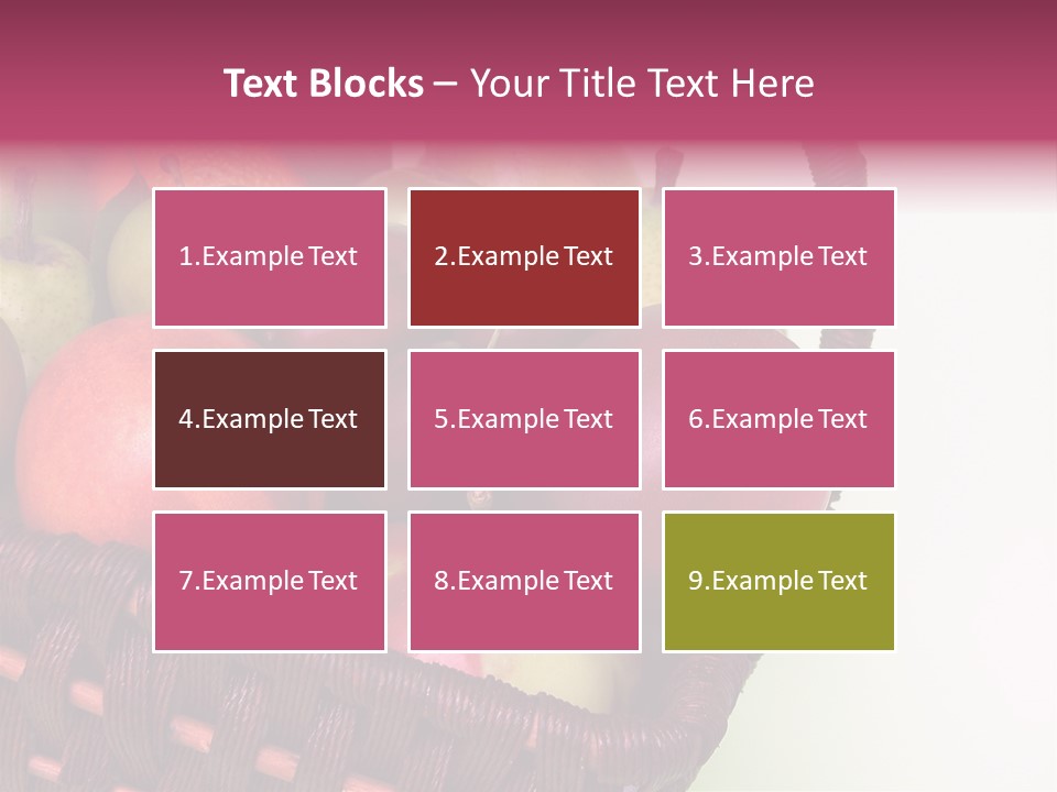 Fruits In Basket PowerPoint Template