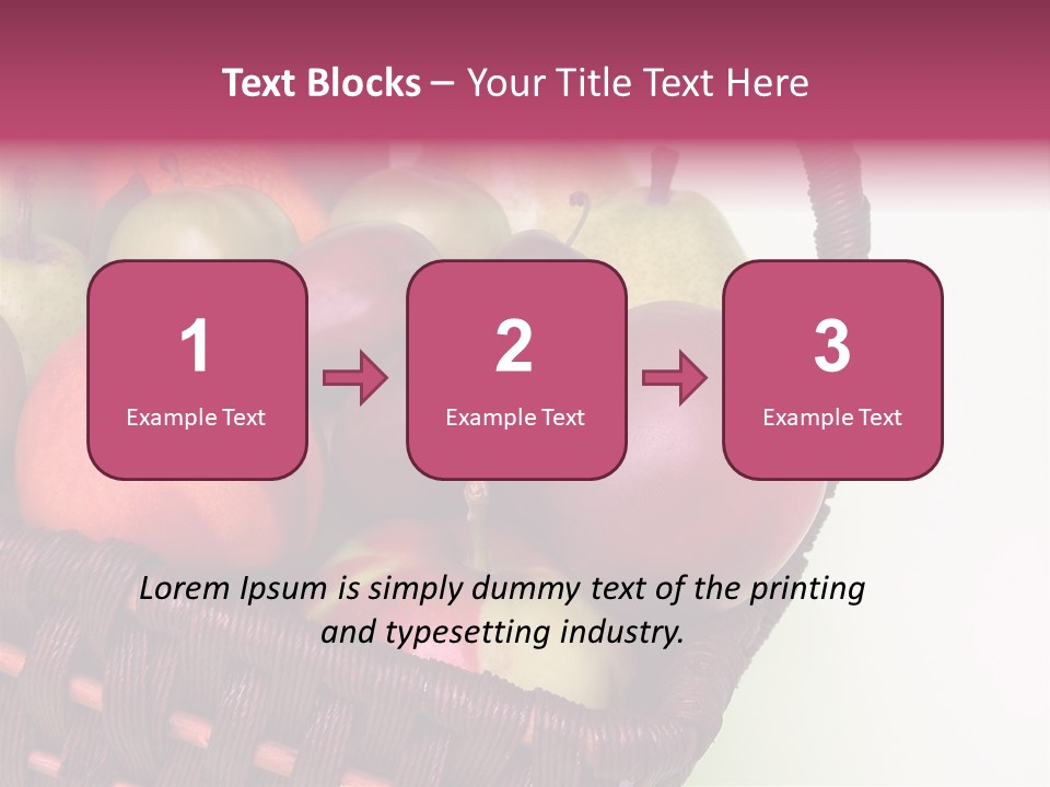 Fruits In Basket PowerPoint Template