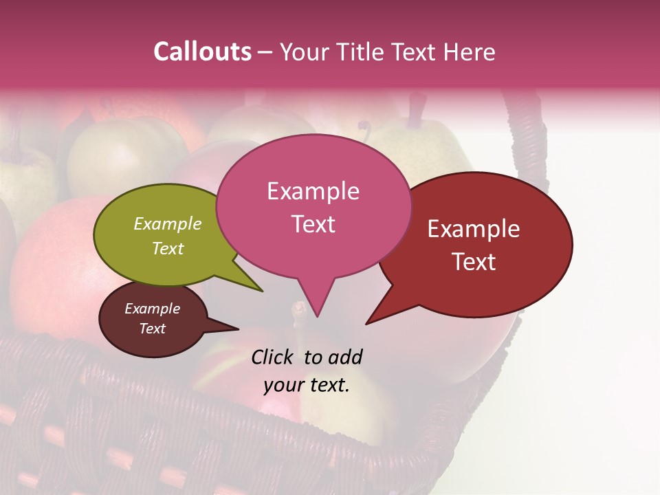 Fruits In Basket PowerPoint Template