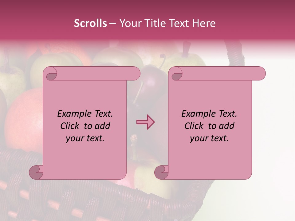 Fruits In Basket PowerPoint Template