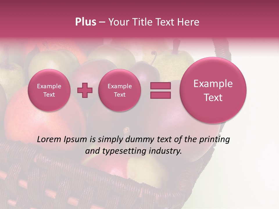 Fruits In Basket PowerPoint Template