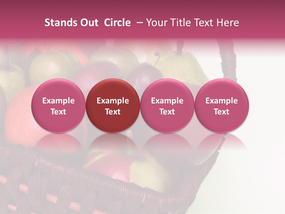 Fruits In Basket PowerPoint Template