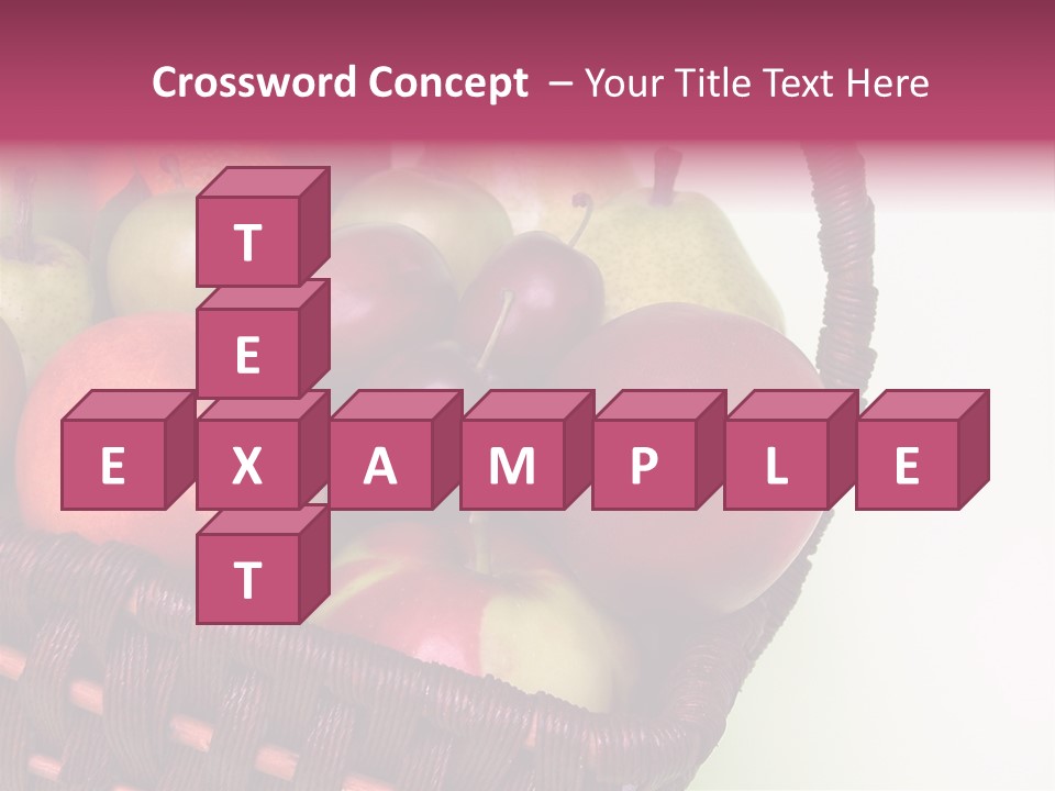 Fruits In Basket PowerPoint Template