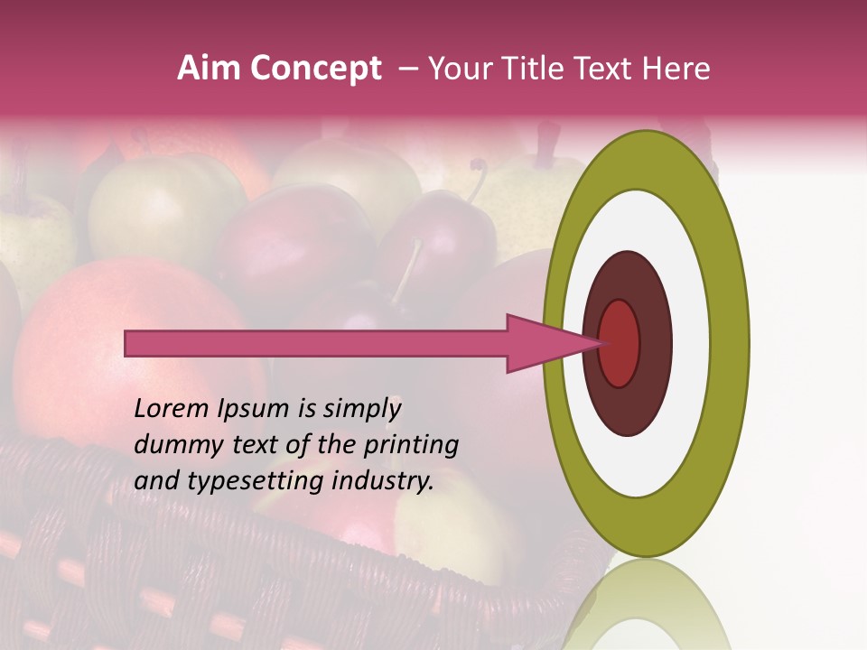 Fruits In Basket PowerPoint Template