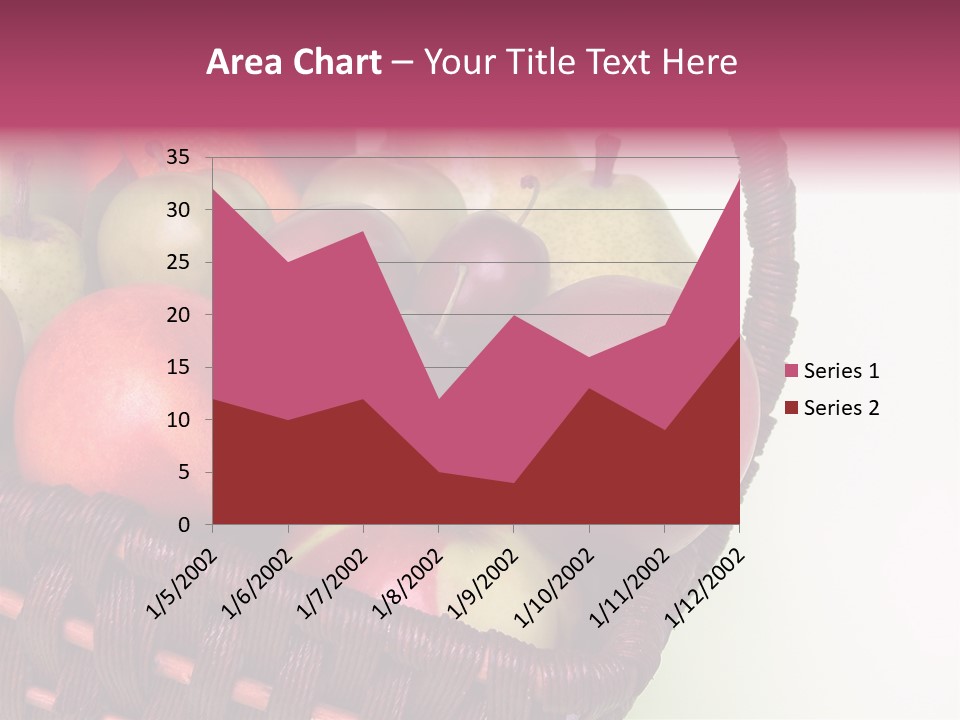 Fruits In Basket PowerPoint Template