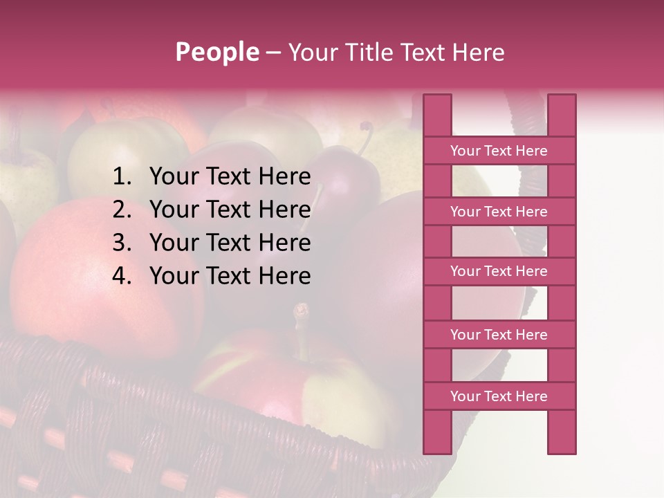 Fruits In Basket PowerPoint Template