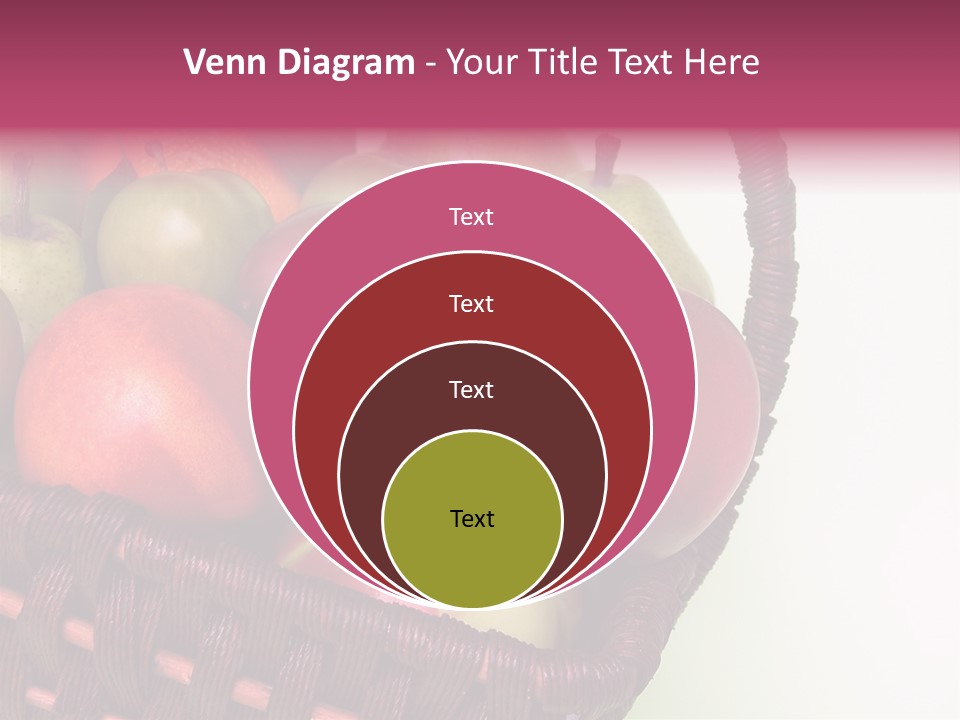 Fruits In Basket PowerPoint Template