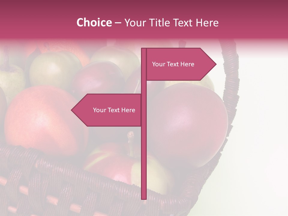 Fruits In Basket PowerPoint Template