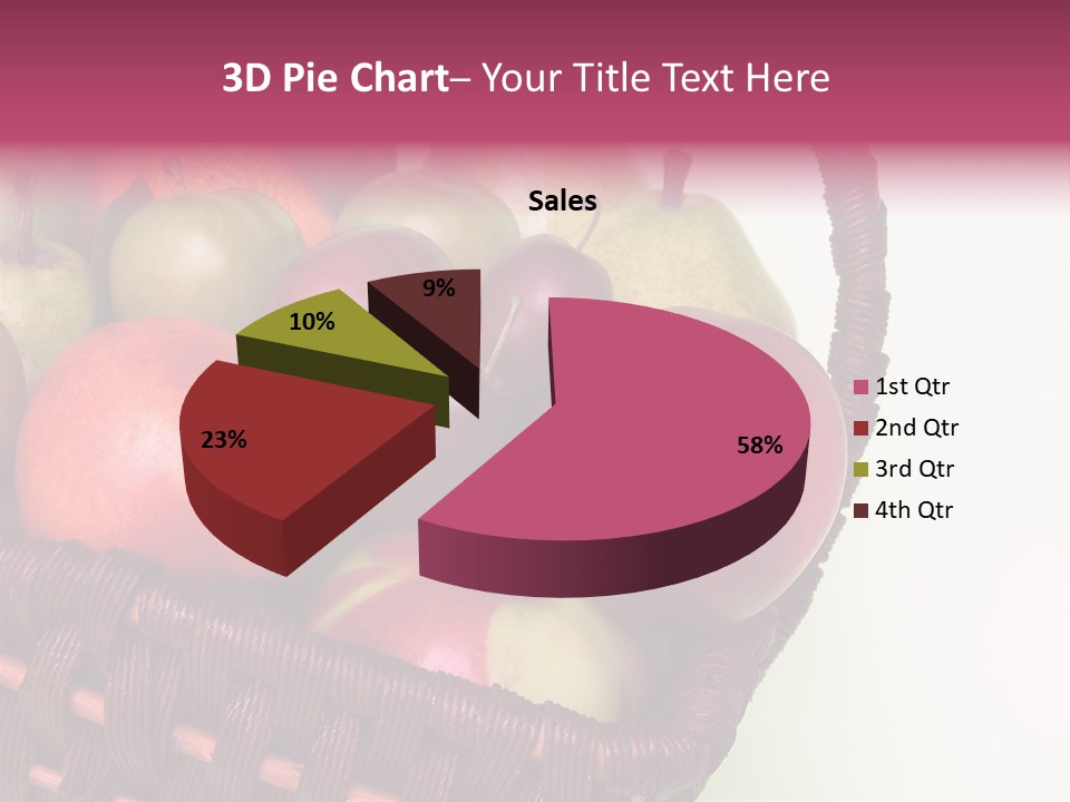 Fruits In Basket PowerPoint Template