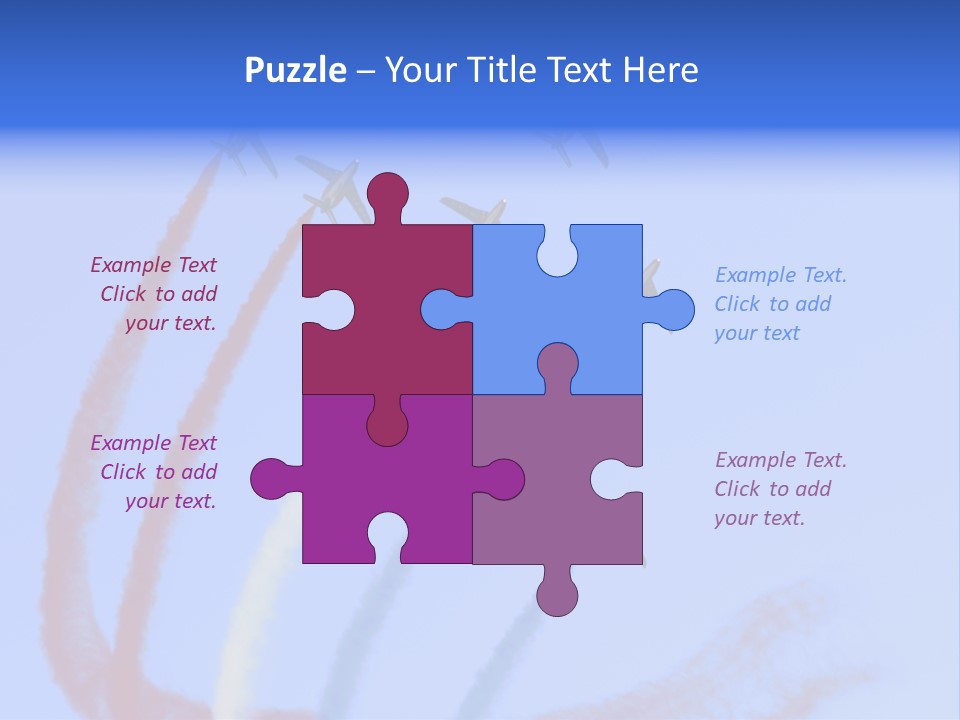 A Group Of Airplanes Flying In Formation With Colored Smoke Behind Them PowerPoint Template