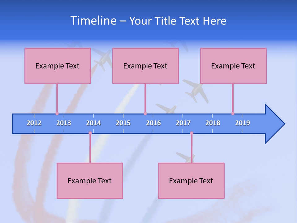 A Group Of Airplanes Flying In Formation With Colored Smoke Behind Them PowerPoint Template