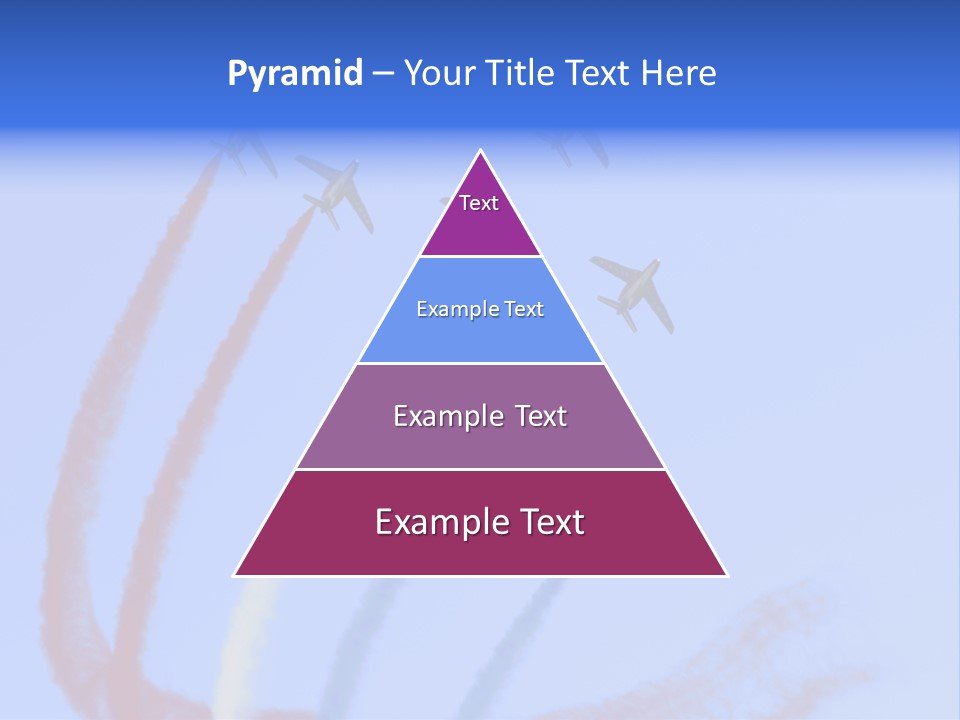 A Group Of Airplanes Flying In Formation With Colored Smoke Behind Them PowerPoint Template