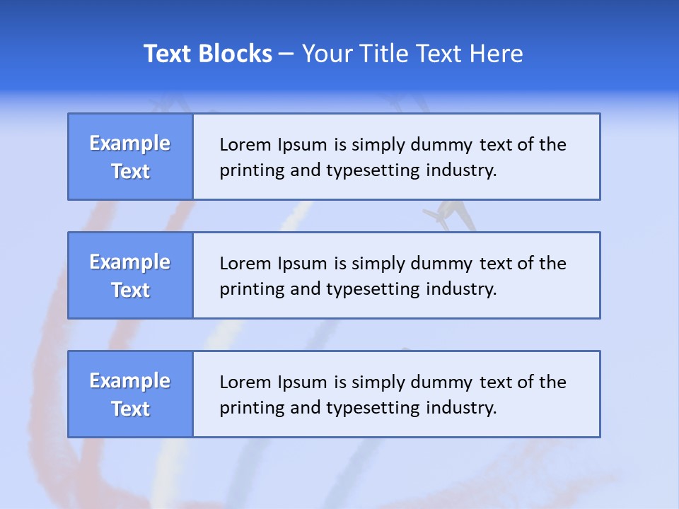 A Group Of Airplanes Flying In Formation With Colored Smoke Behind Them PowerPoint Template