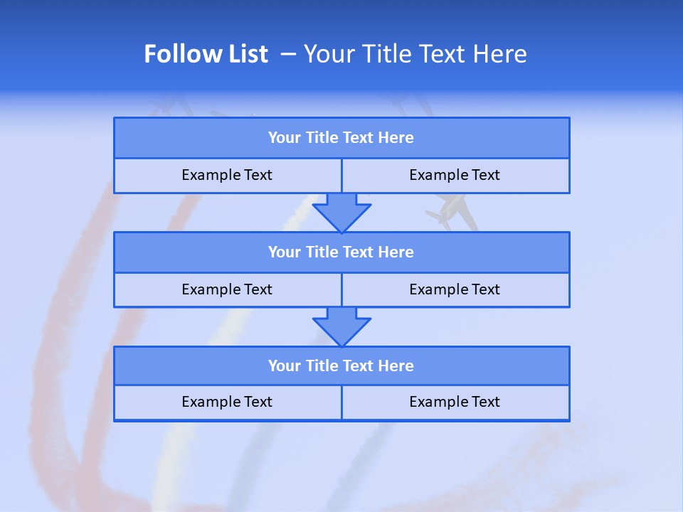 A Group Of Airplanes Flying In Formation With Colored Smoke Behind Them PowerPoint Template