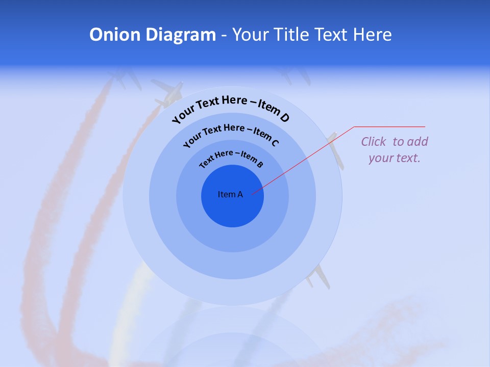 A Group Of Airplanes Flying In Formation With Colored Smoke Behind Them PowerPoint Template