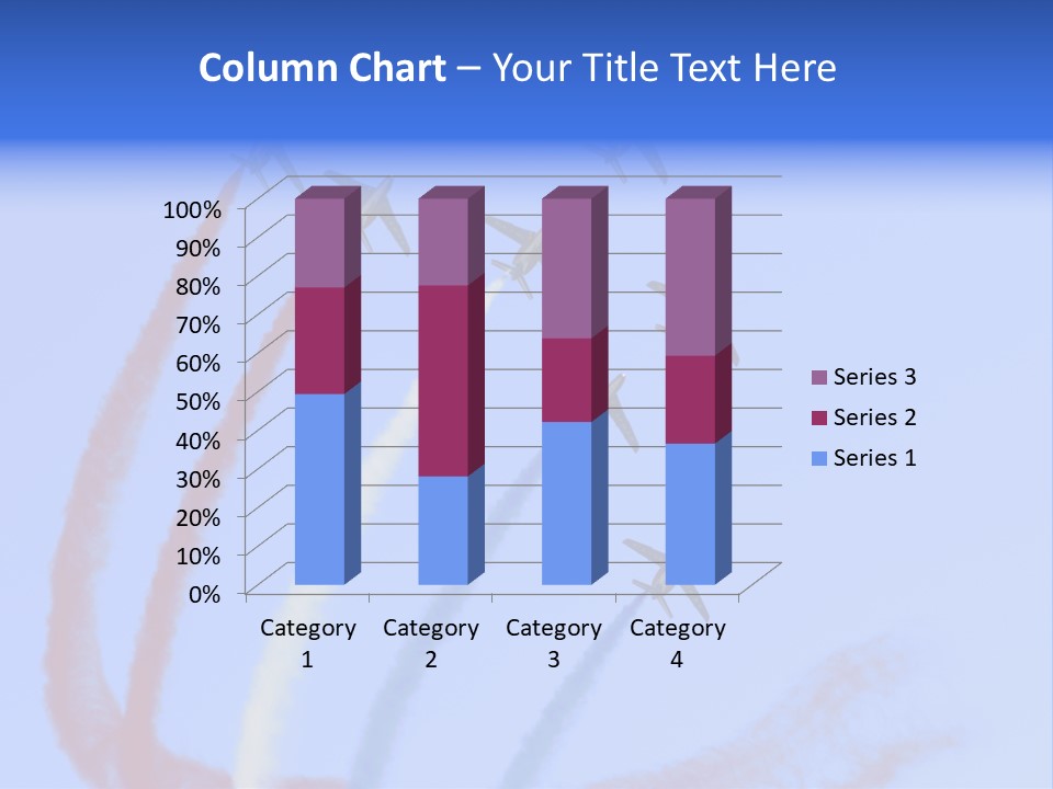 A Group Of Airplanes Flying In Formation With Colored Smoke Behind Them PowerPoint Template