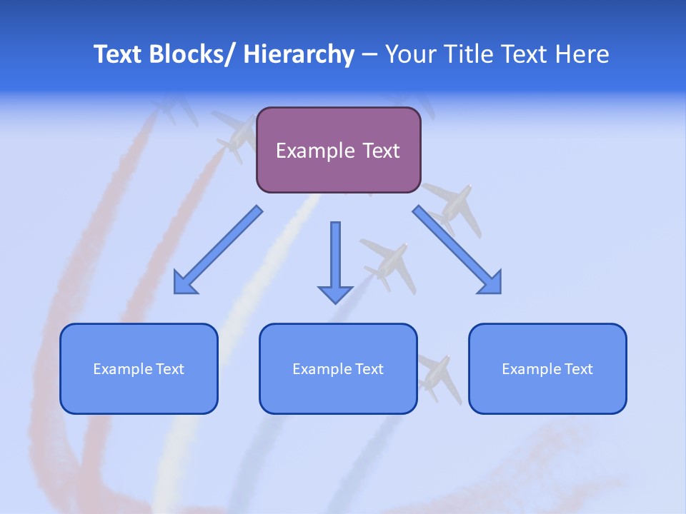A Group Of Airplanes Flying In Formation With Colored Smoke Behind Them PowerPoint Template