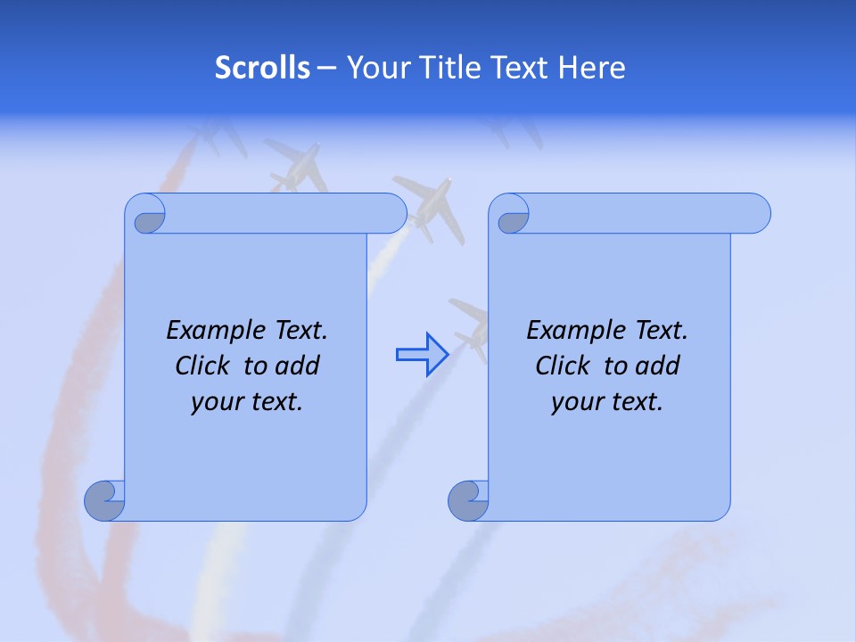 A Group Of Airplanes Flying In Formation With Colored Smoke Behind Them PowerPoint Template