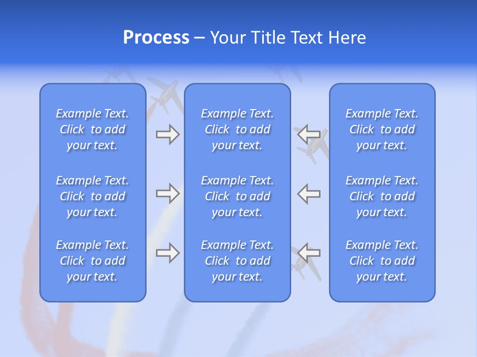 A Group Of Airplanes Flying In Formation With Colored Smoke Behind Them PowerPoint Template