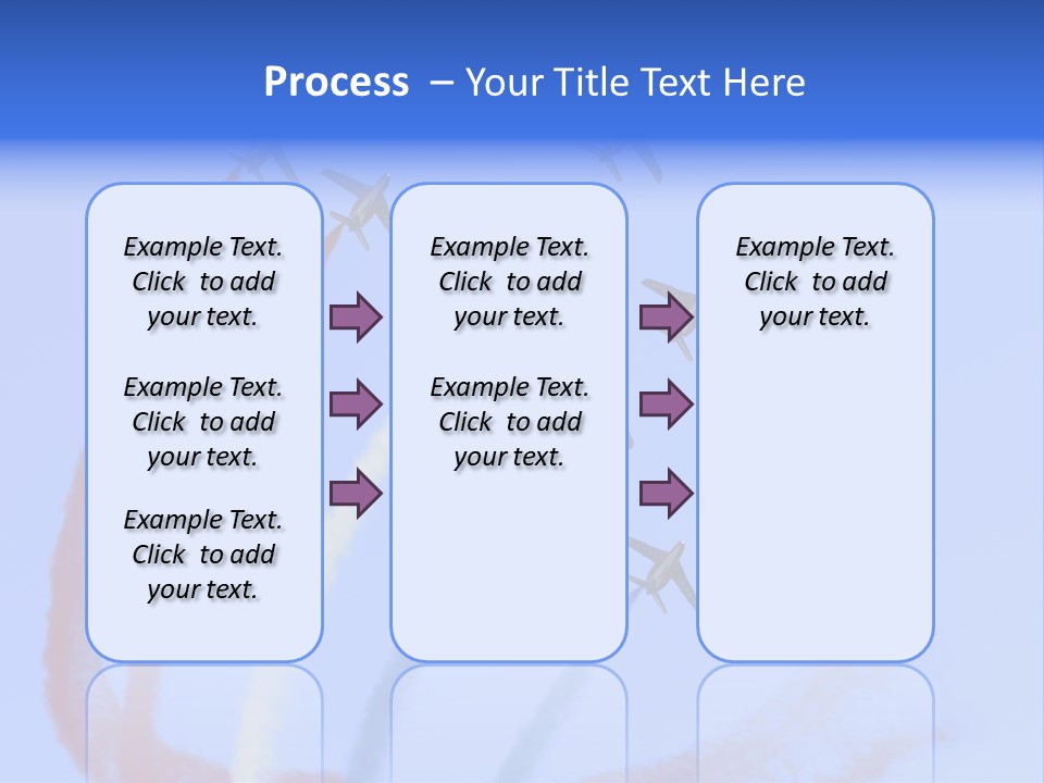 A Group Of Airplanes Flying In Formation With Colored Smoke Behind Them PowerPoint Template