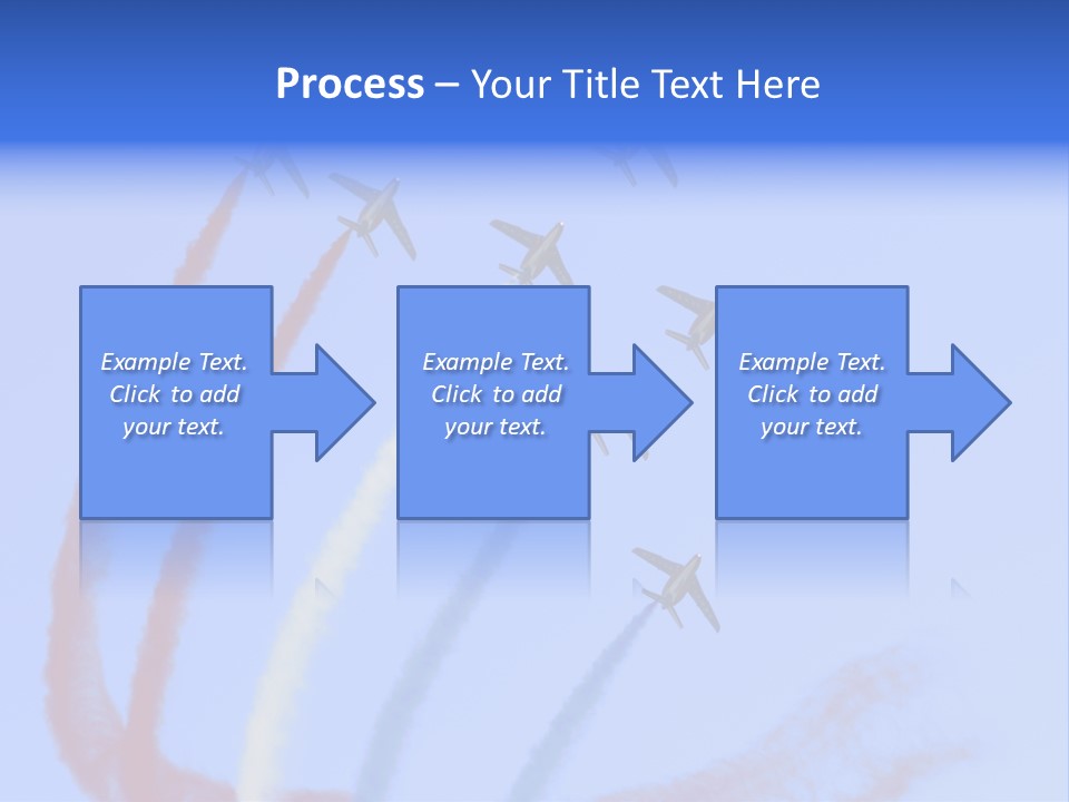 A Group Of Airplanes Flying In Formation With Colored Smoke Behind Them PowerPoint Template