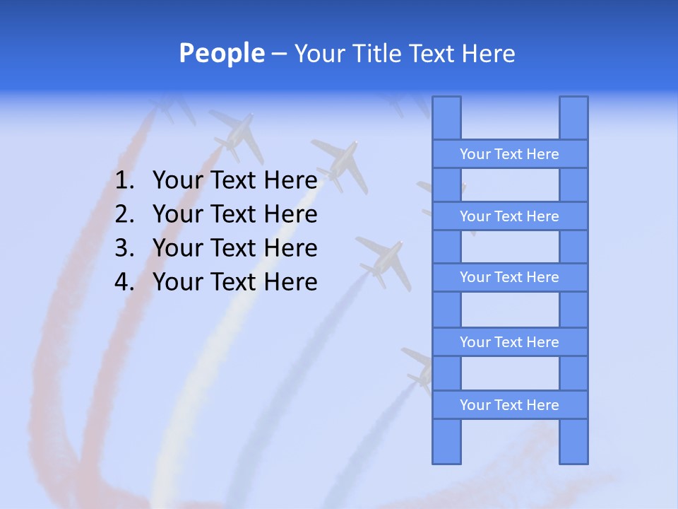 A Group Of Airplanes Flying In Formation With Colored Smoke Behind Them PowerPoint Template