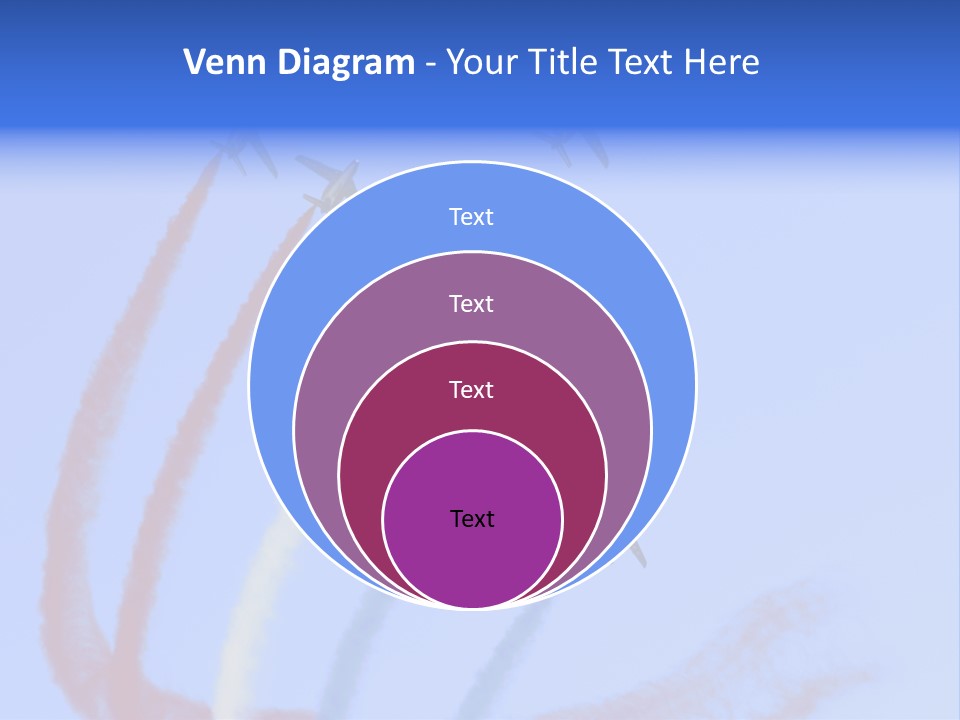 A Group Of Airplanes Flying In Formation With Colored Smoke Behind Them PowerPoint Template