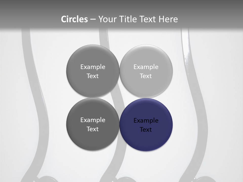 S Shaped Modern Chairs PowerPoint Template