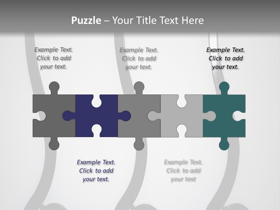 S Shaped Modern Chairs PowerPoint Template