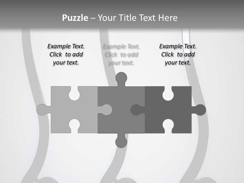 S Shaped Modern Chairs PowerPoint Template