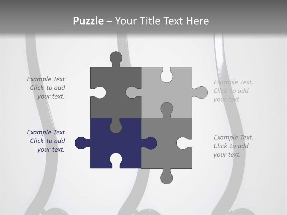 S Shaped Modern Chairs PowerPoint Template