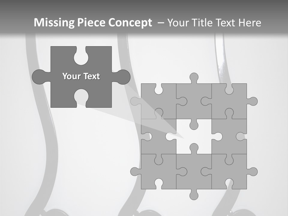 S Shaped Modern Chairs PowerPoint Template