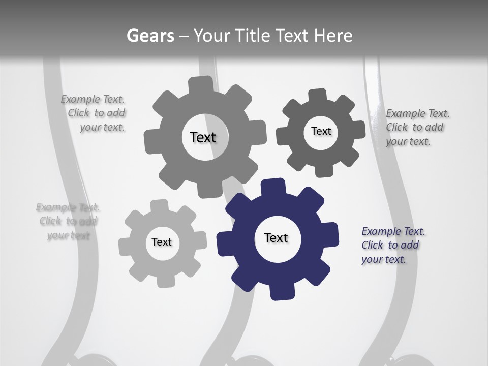 S Shaped Modern Chairs PowerPoint Template