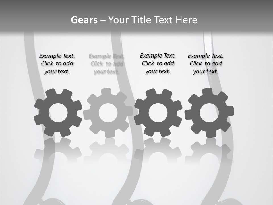 S Shaped Modern Chairs PowerPoint Template