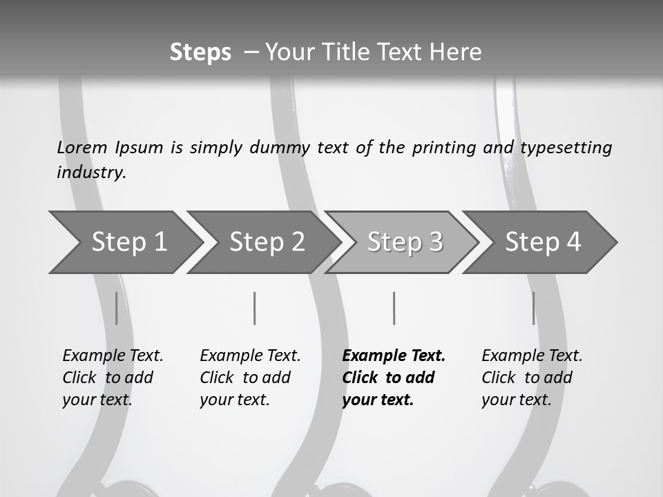 S Shaped Modern Chairs PowerPoint Template