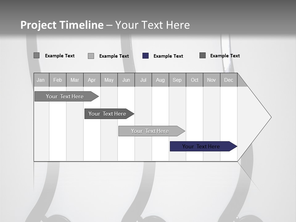 S Shaped Modern Chairs PowerPoint Template