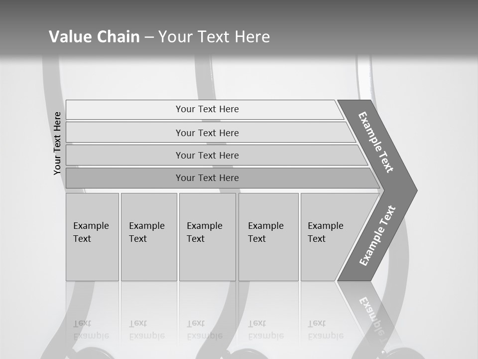 S Shaped Modern Chairs PowerPoint Template
