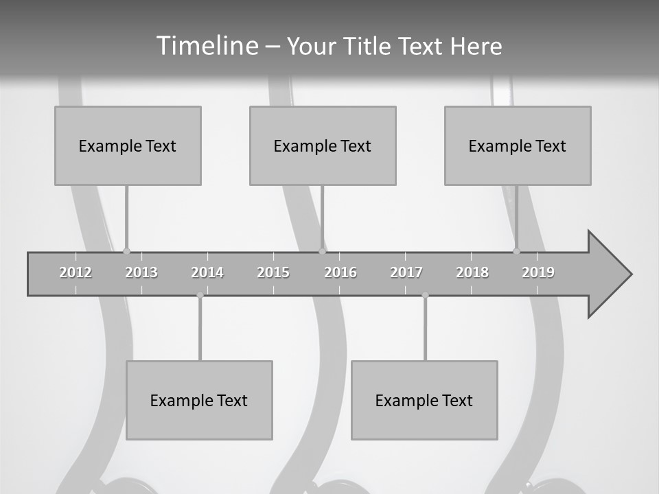 S Shaped Modern Chairs PowerPoint Template